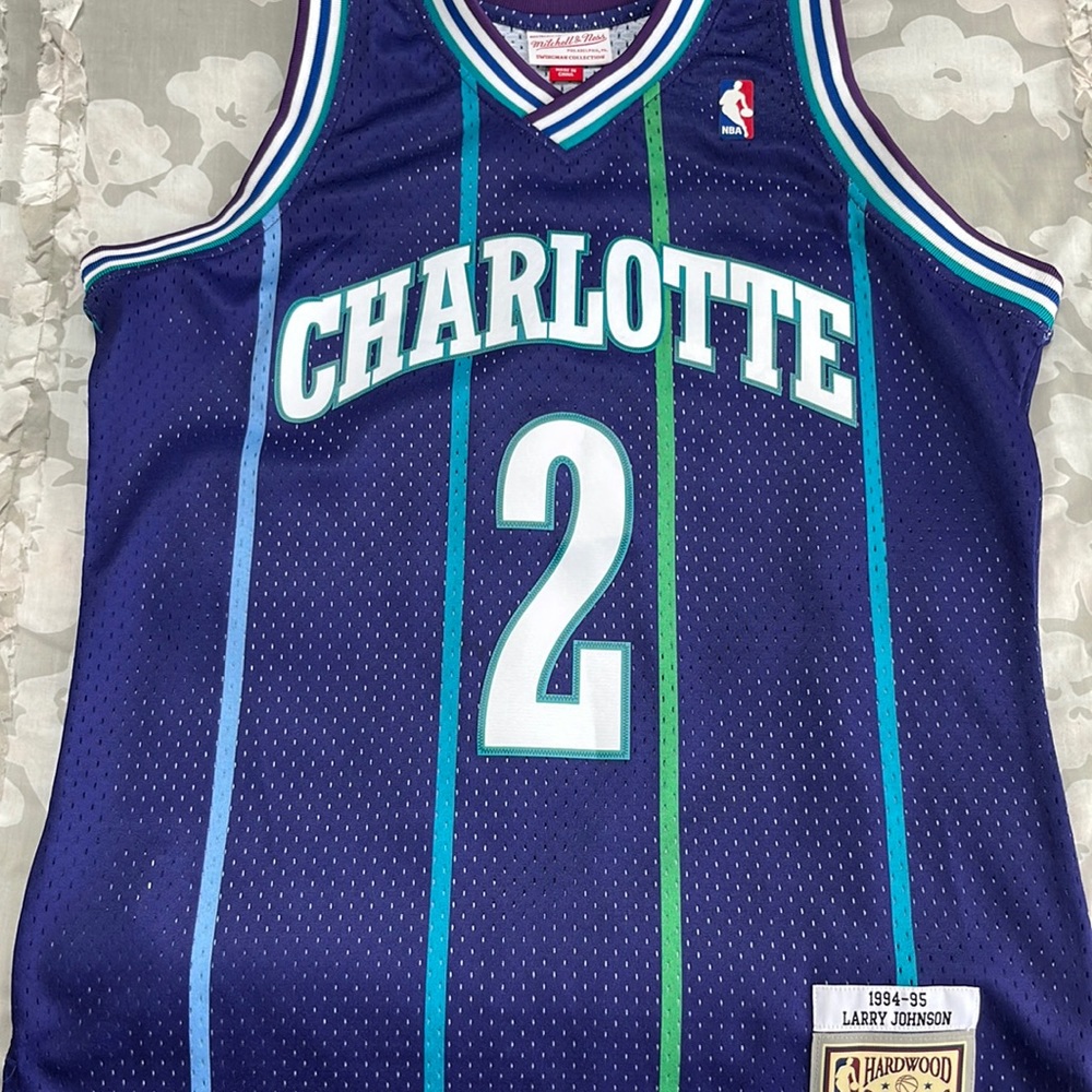 Larry Johnson Charlotte hornets alternate jersey